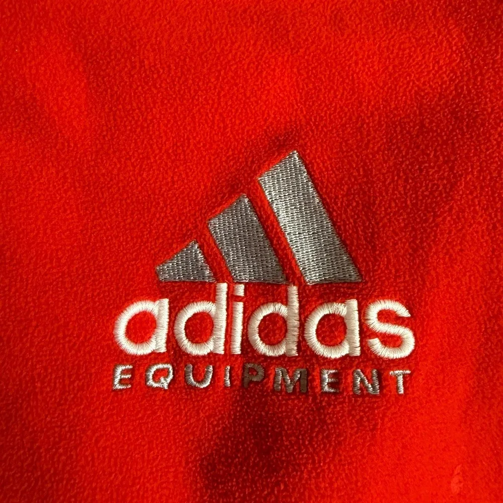 Vintage adidas Equipment Fleece Quarter Zip Pullover Red Men's M EQT‎ 90s